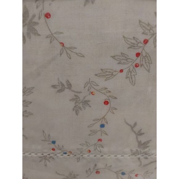 Ralph Lauren CAROLYNE VINE White Grey Floral Cotton King Pillowcases 2-Pack - Picture 8 of 10